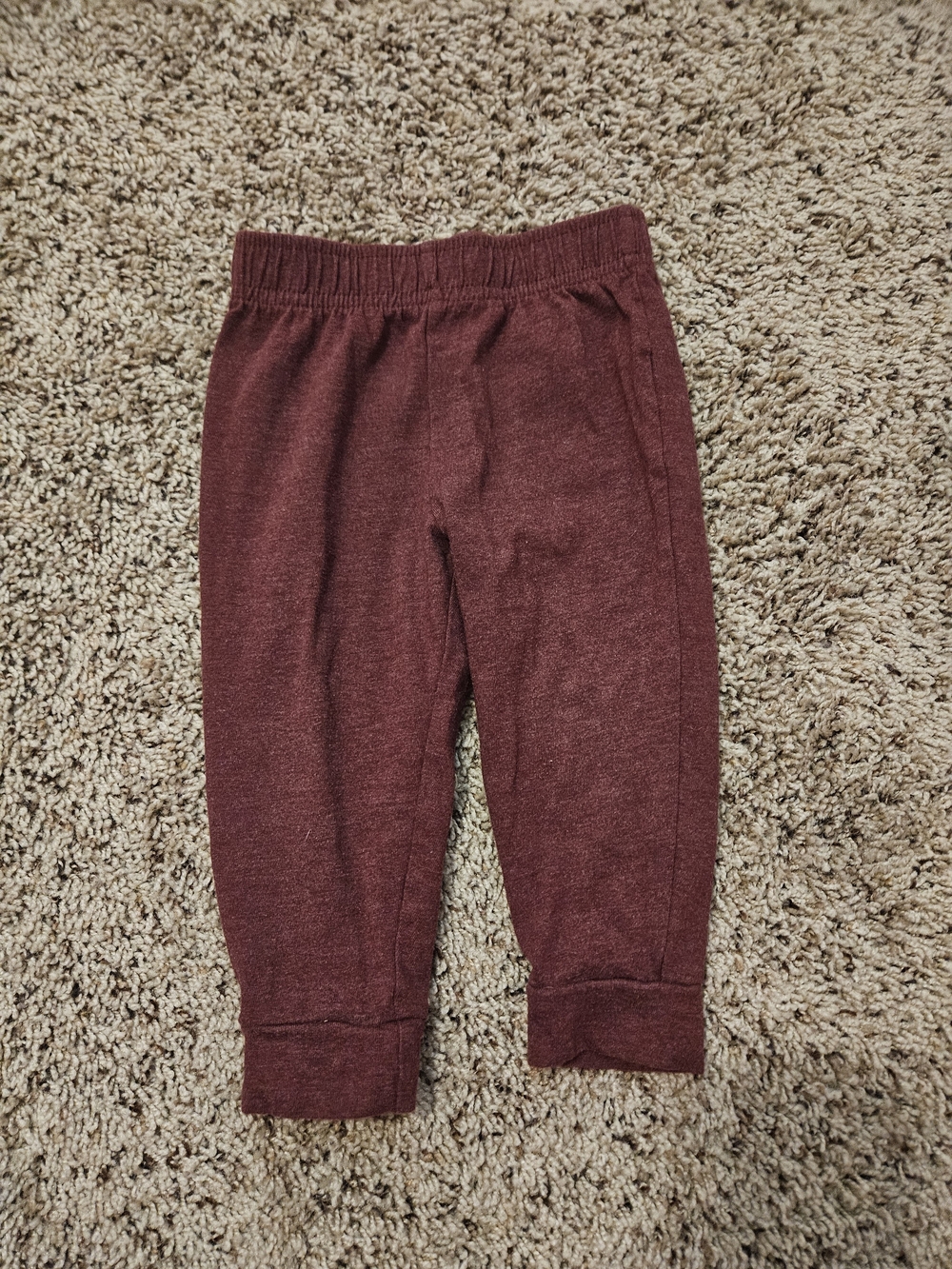 Cat & Jack Maroon Knit Jogger Pants